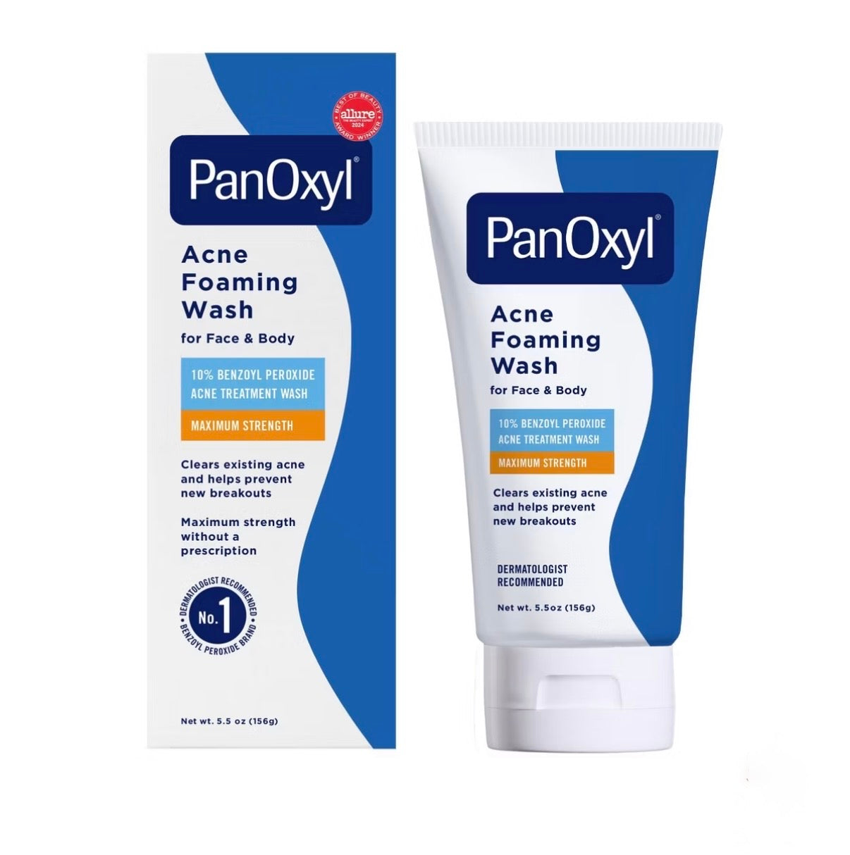 PanOxyl — 10% Benzoyl Peroxide Acne Foaming Wash 5.5oz