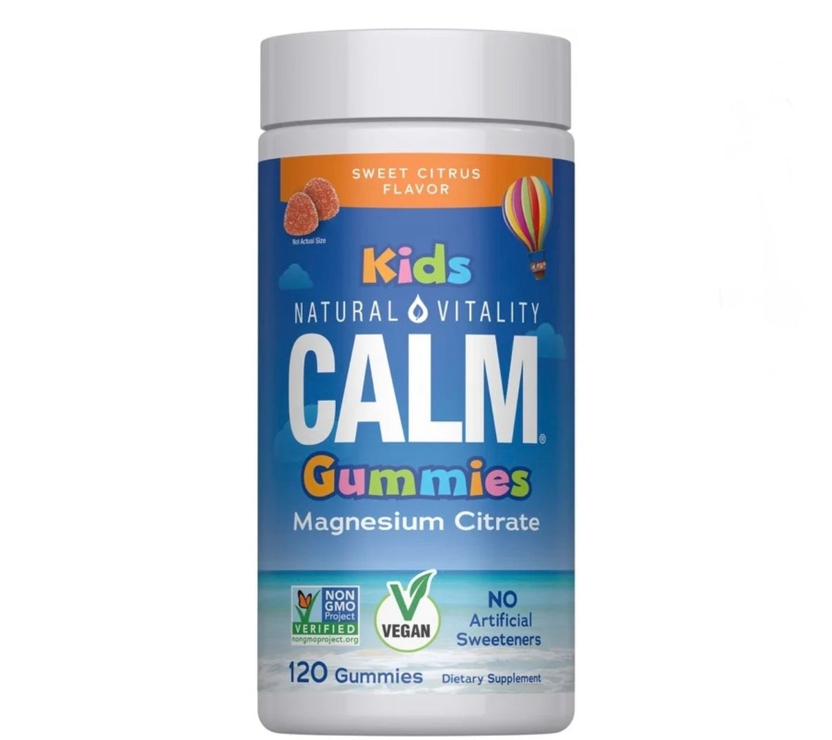 Natural Calm Kids — Magnesium Gummies Sweet Citrus 120ct