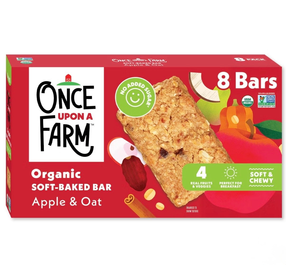 Once Upon a Farm — Apple and Oat Snack Bars 8ct 9.6oz