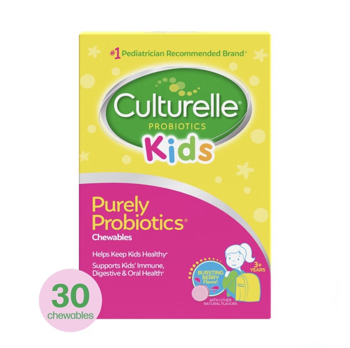 Culturelle Kids — Daily Probiotic Chewable Tablets 30ct