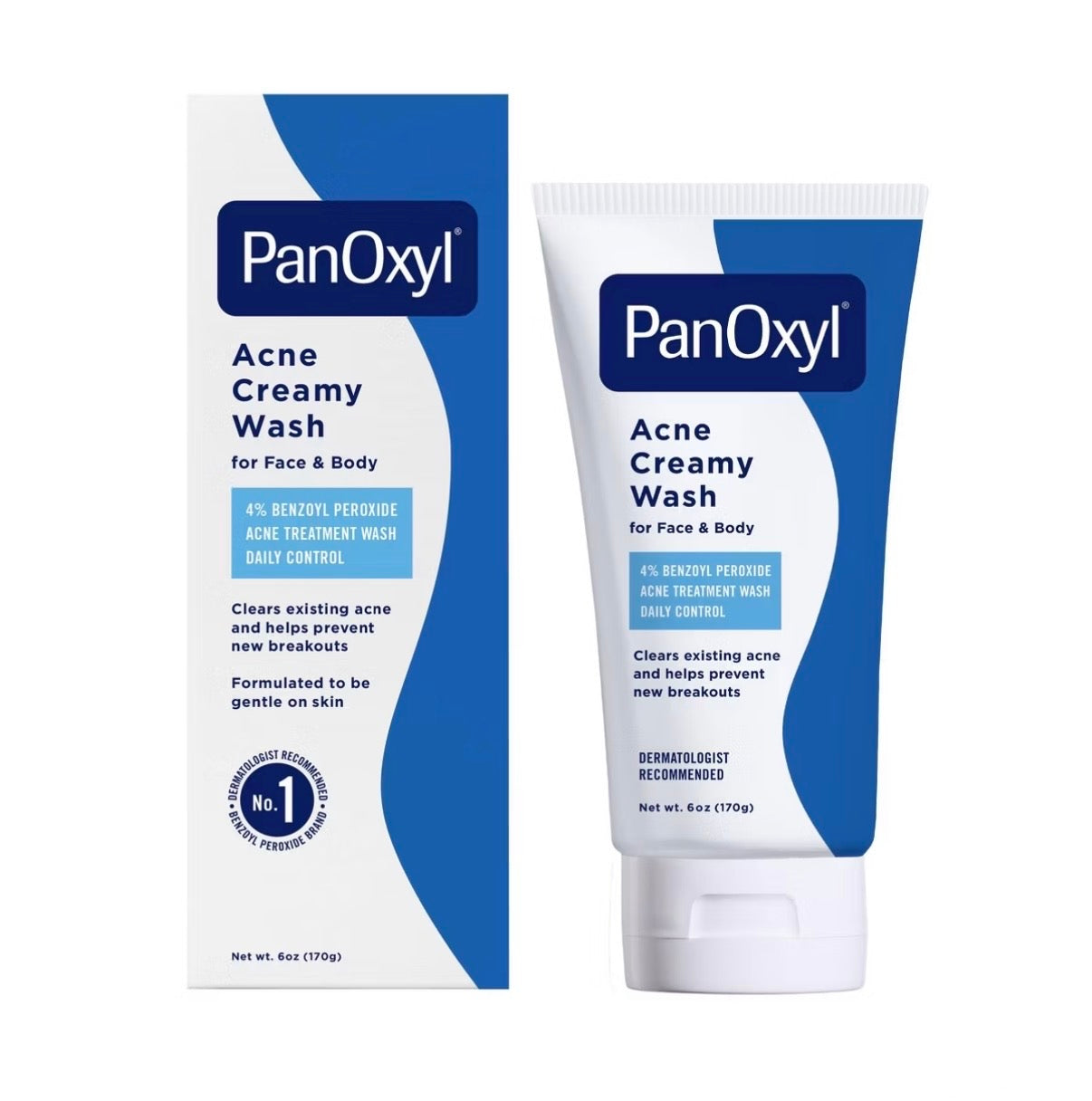 PanOxyl — 4% Benzoyl Peroxide Acne Creamy Wash 6oz