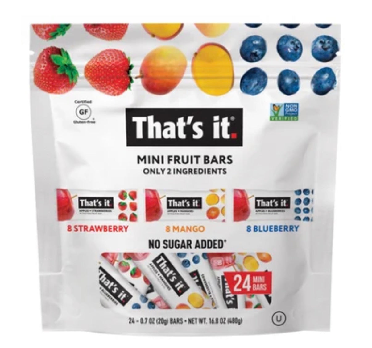 That's it. Fiber Mini Fruit Bars 24pk