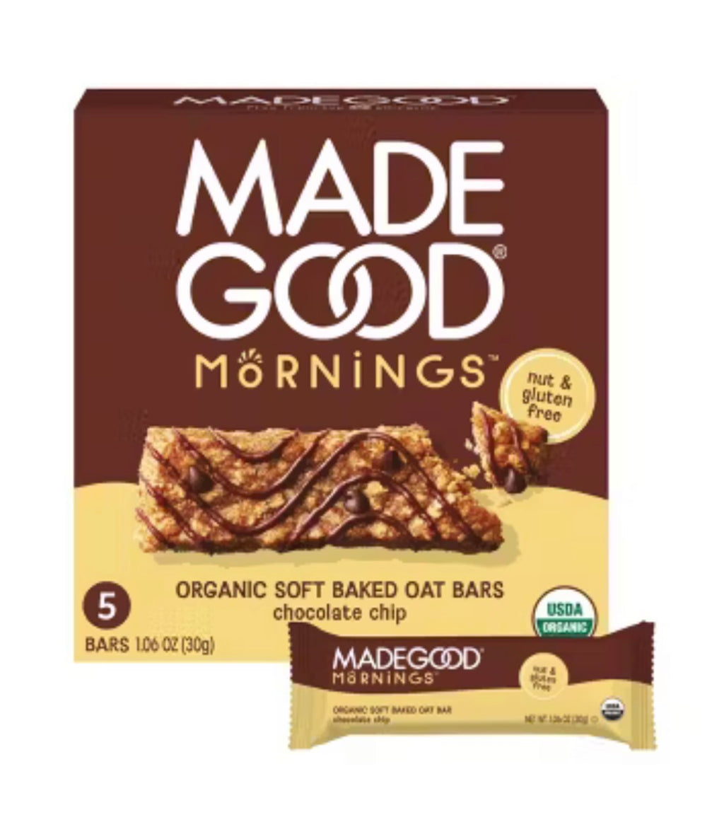 MadeGood — Mornings Soft Baked Granola Bars