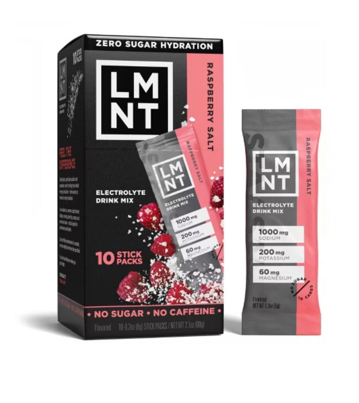 LMNT — Zero-Sugar Electrolytes Raspberry Salt 10ct