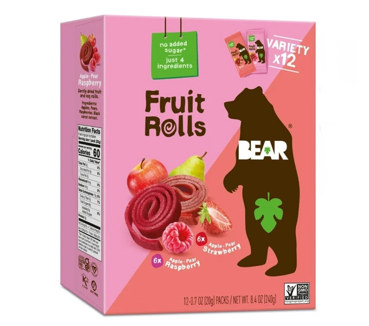 BEAR — Fruit Rolls Variety Pack 12ct